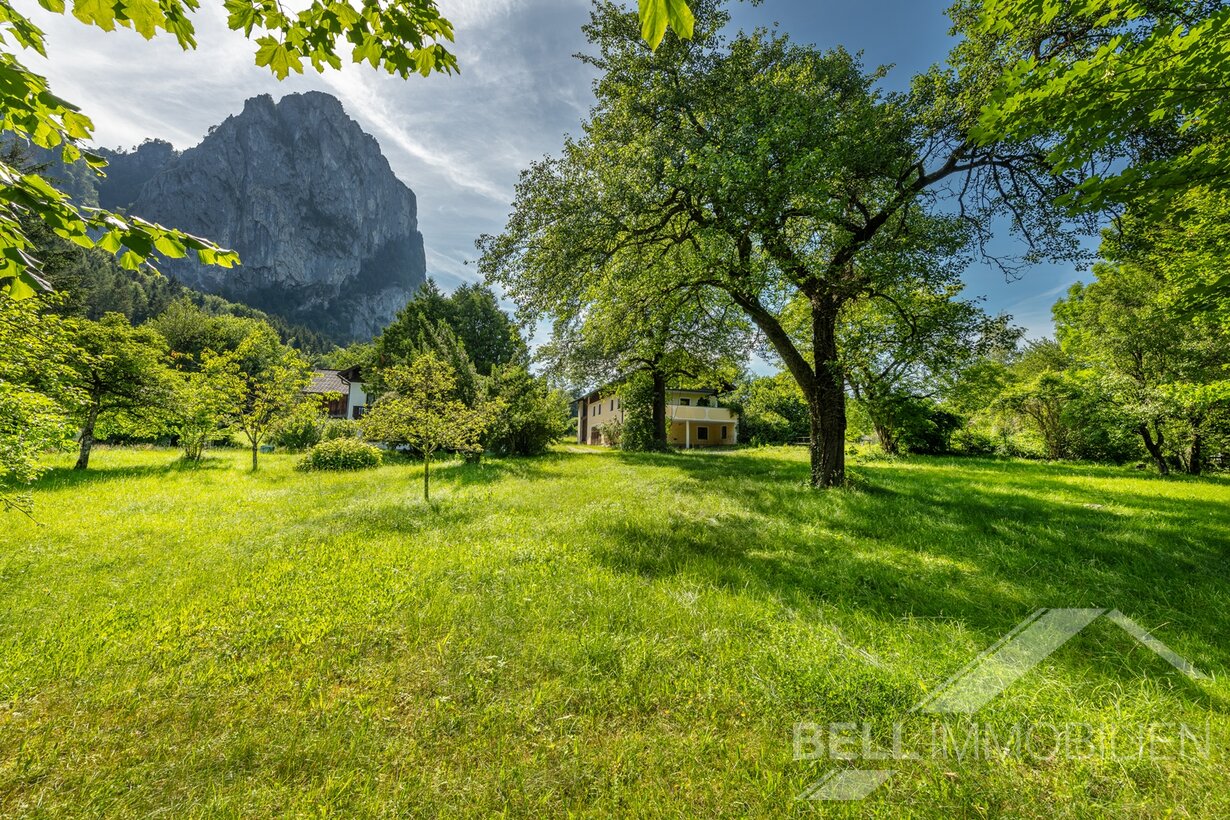 Blick zur Drachenwand und Althaus 2